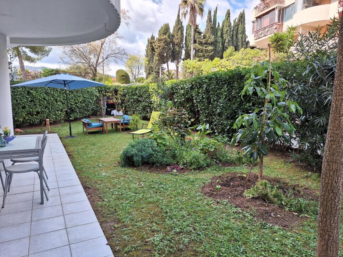 Charmant Appartement Residentiel Avec Terrasse, Jardin Privatif Et Piscine A Cannes Кан Екстериор снимка