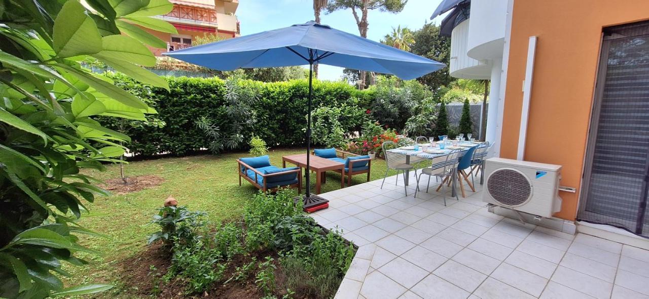 Charmant Appartement Residentiel Avec Terrasse, Jardin Privatif Et Piscine A Cannes Кан Екстериор снимка